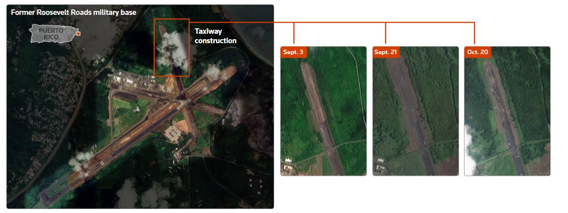 英媒发现美军正在升级一处废弃海军基地,“可能想恐吓马杜罗”